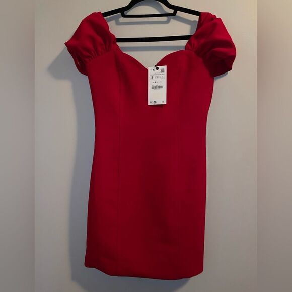 Zara SWEETHEART NECKLINE DRESS Size Small - Picture 8 of 8
